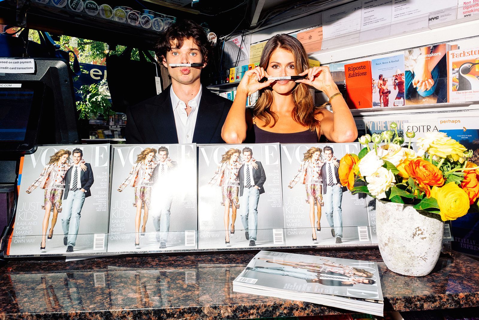 Featured image Kaia Gerber and Homer Gere Sign Vogue September Issues
